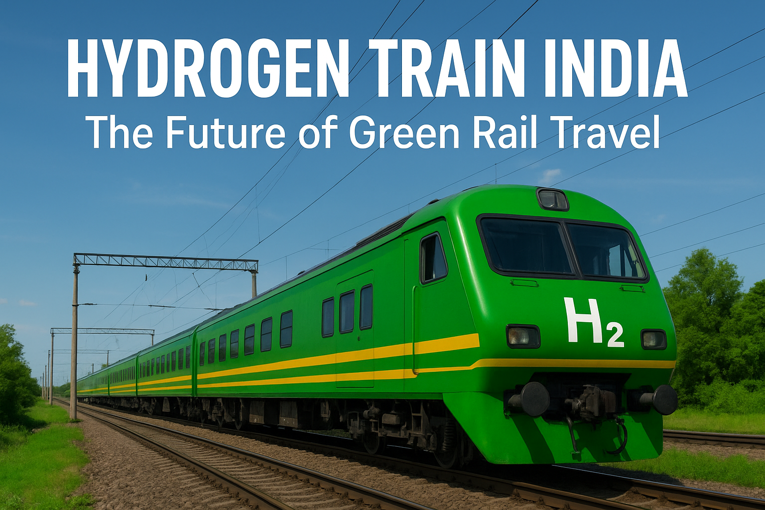 Hydrogen Train in India on test run showcasing green rail technology