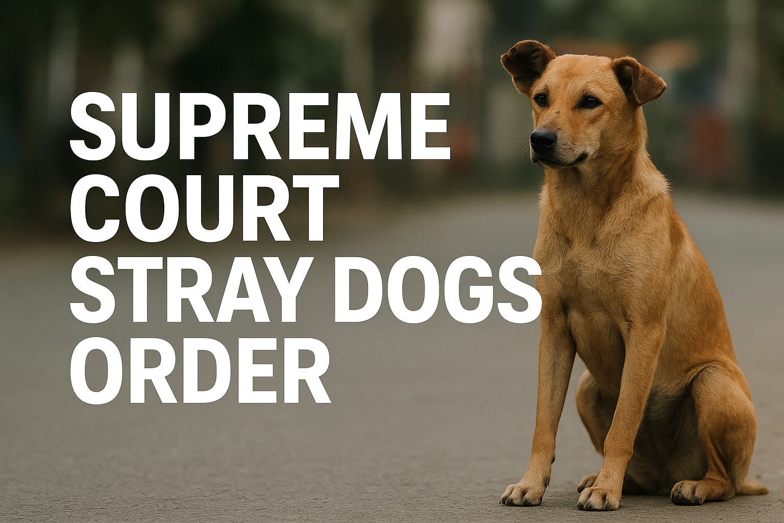 Supreme Court stray dogs order in India – stray dogs being relocated to shelter homes