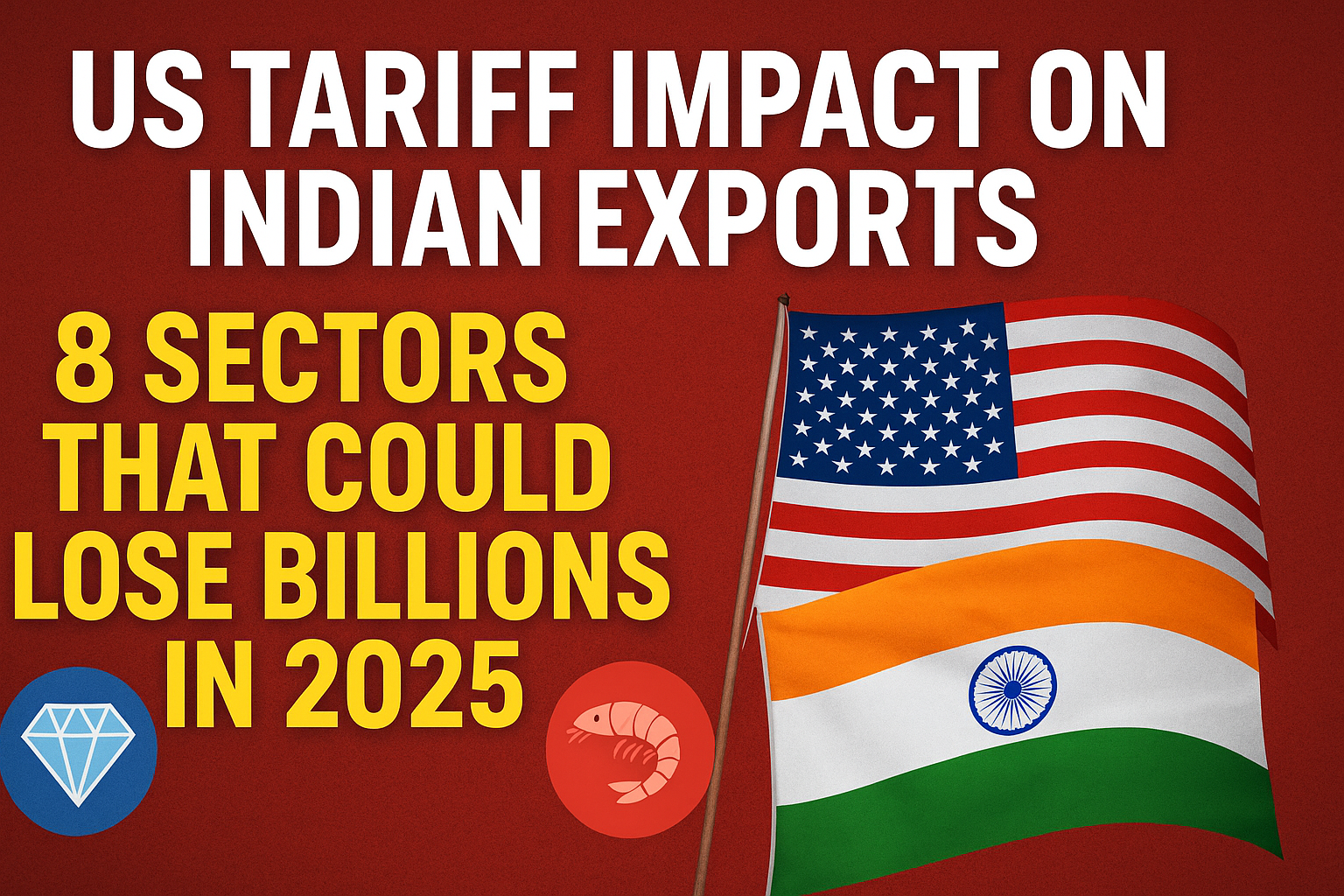 US Tariff Impact on Indian Exports 2025 – Sectors at Risk